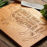 Лазерная гравировка фанеры разделочная доска