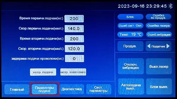 Панель контроллера