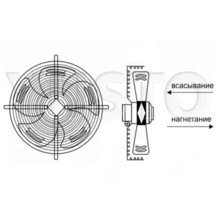 Вентилятор YWF-4E-Ф250