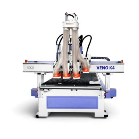 Фрезерный станок ЧПУ VENO K4 1325 (4 шпинделя: 2x6.0 кВт + 2x2.2 кВт) на стойке Syntec