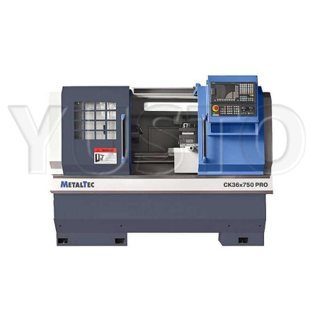 Токарный станок по металлу ЧПУ с прямой станиной MetalTec CK 36x750 