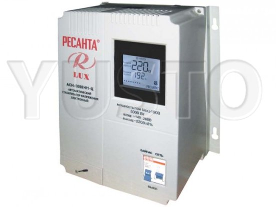 Стабилизатор напряжения серии LUX РЕСАНТА АСН-5000Н/1-Ц
