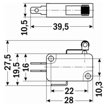 Концевой датчик Omron v155-1c25