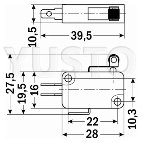 Концевой датчик с роликом Omron v155-1c25