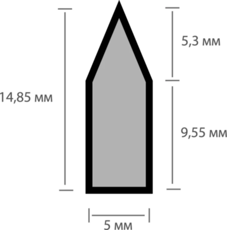 Ламелей для лазерного станка 605 мм (5х15 мм)