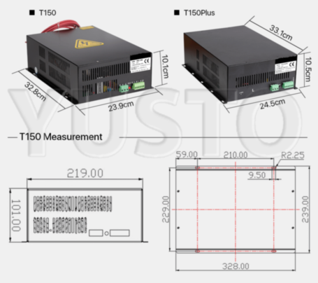 Блок высокого напряжения LaserPWR T-150 (100 - 180 Вт)