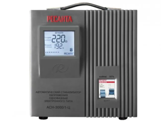 Стабилизатор напряжения Ресанта АСН-3000/1-Ц 3 кВт: защита для станков ЧПУ