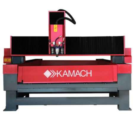 Фрезерный станок по камню ЧПУ Kamach 1224 S&amp;M (1200х2400 мм, 3.2 кВт, Z-300 мм)