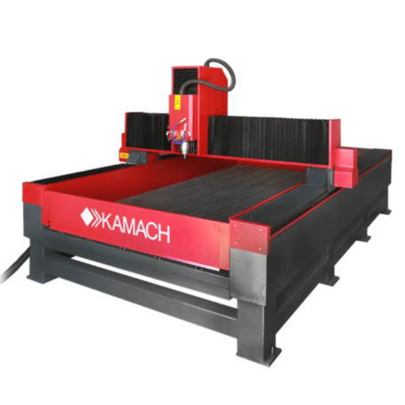 Фрезерный станок по камню ЧПУ Kamach 1224 S&amp;M (1200х2400 мм, 3.2 кВт, Z-300 мм)