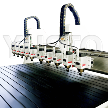 Трехшпиндельный 4,5 кВт фрезерный станок с ЧПУ VENO K45MT1325-DT3 