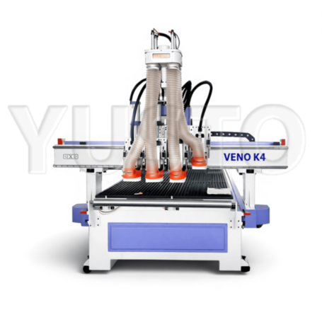 Фрезерный станок с ЧПУ VENO K4 1530 (1500х3000 мм, 4 шпинделя: 2x6.0 + 2x2.2 кВт) с автосменой