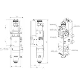 Лазерная режущая голова RayTools BM114S