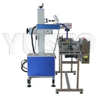 Лазерный маркер по металлу Kamach Fiber T450 с конвейером